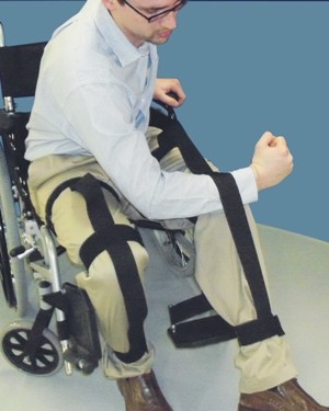 Leg positioning made easier for those with paraplegia