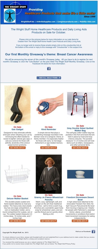 Items on Sale, October 2013