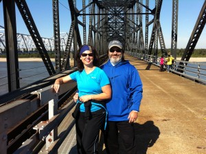 Chris and Amy Wright at the Walk, Stroll, Roll-a-thon. 