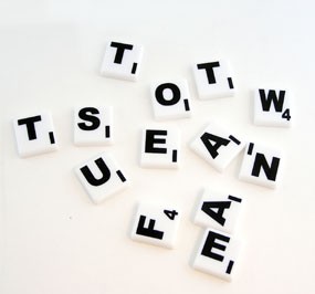 Large Print Word Game Tiles
