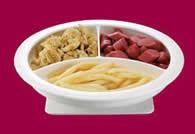 Freedom No Slip Divided Plate with Suction Pad Base