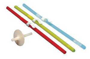 One Way Straw Clip Assembly