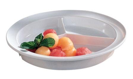 Partitioned Scoop Dinner Plate