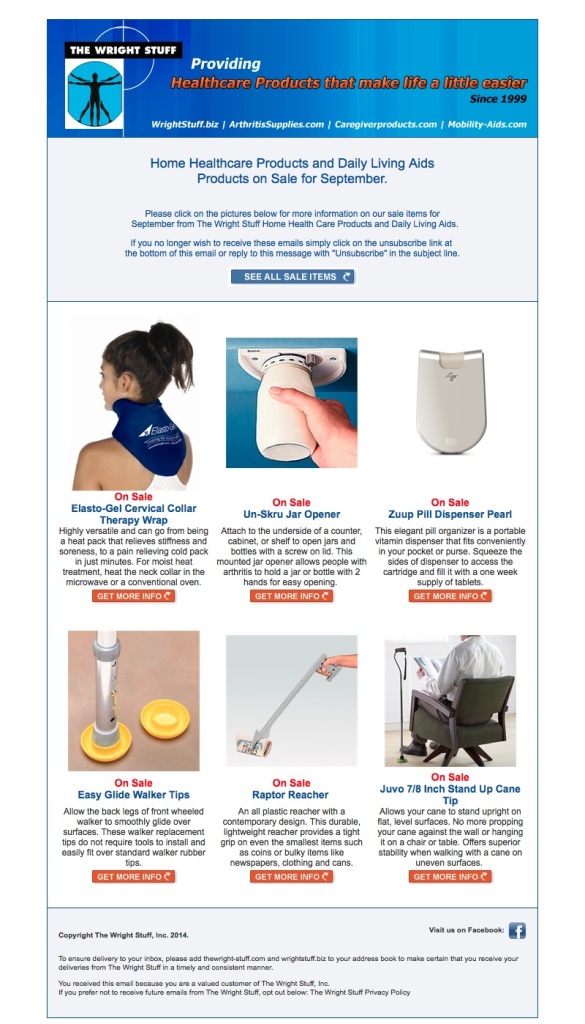 Items on Sale, September 2014