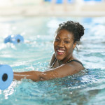 Water aerobics group