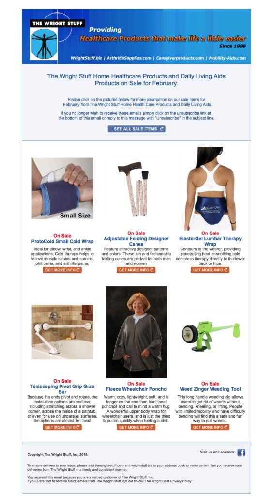 Sale Items, February 2015